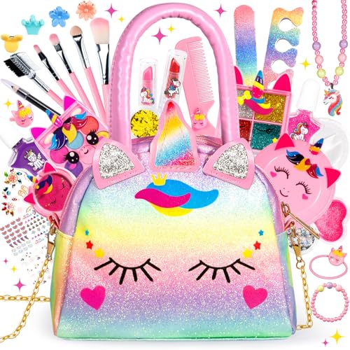Rddaipe Kit Trucchi Bambina, Trucchi Unicorno Bambina Set, Trucchi Bambina Set, Set Trucco Bambina, Anallergici,Trucchi Bambina 3 4 5 6 7 8 9 10 Anni,