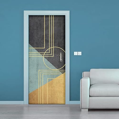Adesivi Per Porte In Pvc Premium, Protezione Adesiva Per Porte, Applicazione Facile E Senza Bolle, Rivestimenti Per Porte Da Interno 83 X 210 Rifilabi