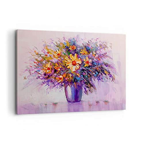 Quadro Su Tela 100X70Cm Stampe Da Parete Fiori Vaso Grandi Decorazione Murale Camera Da Letto Cucina 1 Pezzo Quadri Moderni Soggiorno Grafica Immagini