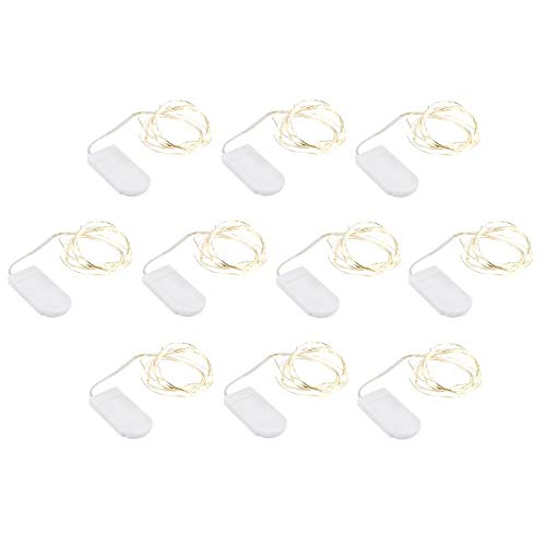 Ideen Mit Herz 10 Catene Di Luci A Led, Luce Bianca Calda, 20 Led, Lunghezza 1 M