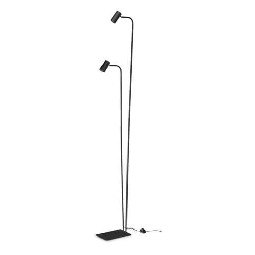 Ideal Lux Ginger Lampada Da Terra A Braccio Multiplo Nero