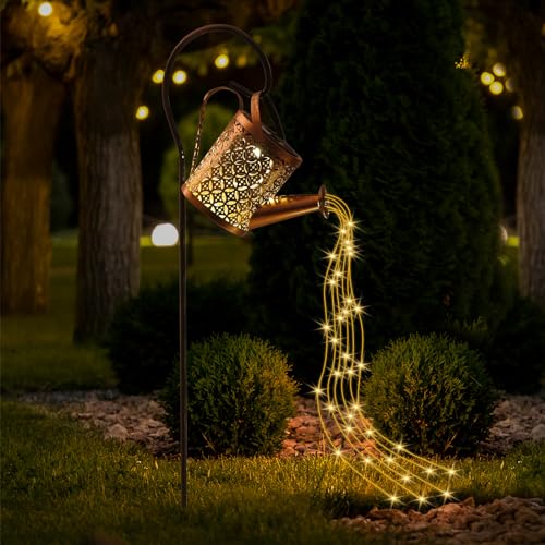 Lanterne Solari Da Esterno, Comius Sharp Lampade Solari Da Giardino In Metallo, Ip65 Impermeabile Luci Solare Da Giardino Con Gancio Da Pastore Per Ta