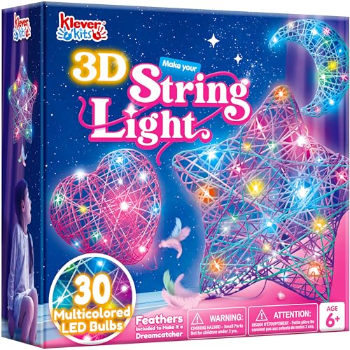 Klever Kits Kit Di Arte Con Fili 3D Per Bambini Di Età Compresa Tra 8 9 10 11 12 Anni, Arti E Mestieri, Set Di Lanterne Fai Da Te Per Bambine, Giocatt