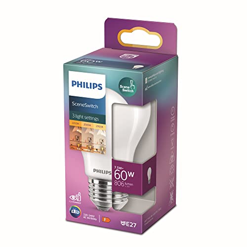Philips Led Eec: A+ (A++ - E) Lighting 26396300 26396300 E27 Potenza: 8 W N/A 8 Kwh/1000H