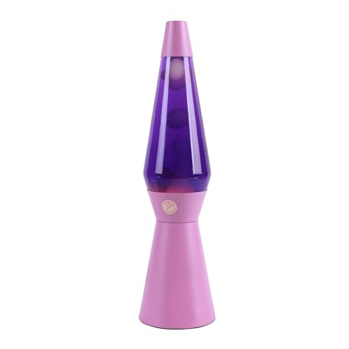 I-Total® - Lampada Lava, Effetto Bolle, Lava Lamp Colorata (Viola)