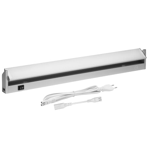 Oktaplex Rota Alluminio Illuminazione Sottopensile Cucina Led 58Cm Girevole 3000K Bianco Caldo Illuminazione Sottopensile 1085 Lumen Con Interruttore