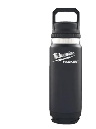 Milwaukee 4932493992 Packout 532Ml Bottiglia Con Coperchio Chug Nero