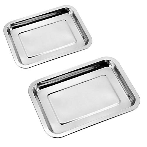 Teglie Da Forno In Acciaio Inox Teglia Vassoio Rettangolare Per Pane Biscotti Teglia Da Forno In Acciaio Inossidabile Teglia Per Pizza Torte Pan Utili