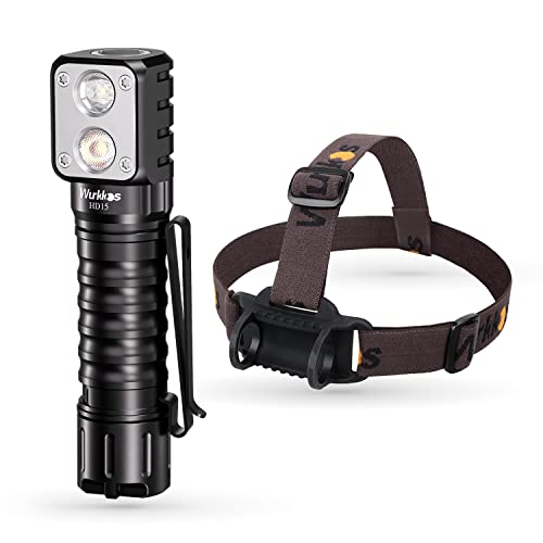 Wurkkos Hd15, Lampada Frontale Da 2000 Lumen, Faretto E Luce Di Inondazione, Versatile, Edc Torcia Con Lh351D E Luminus Sst20 Led Per Attività All'Ape
