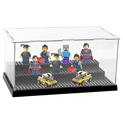 Vetrina Acrilica, Xiyee Acrilico Impilabile Modello Vetrina Minifigures Building Block Vetrina, Antipolvere Vetrina Giocattoli Modello Scatola Di Visu
