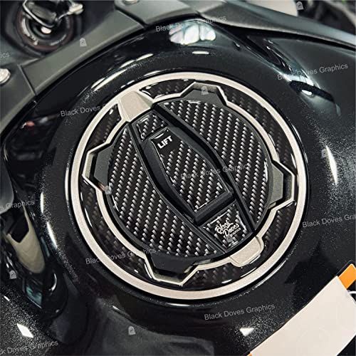 Adesivo Resinato Compatibile Con Tappo Serbatoio Benzina Moto Kawasaki Per Modelli Z400 Z650 Z900 Ninja 400 650 Versys X 300 1000