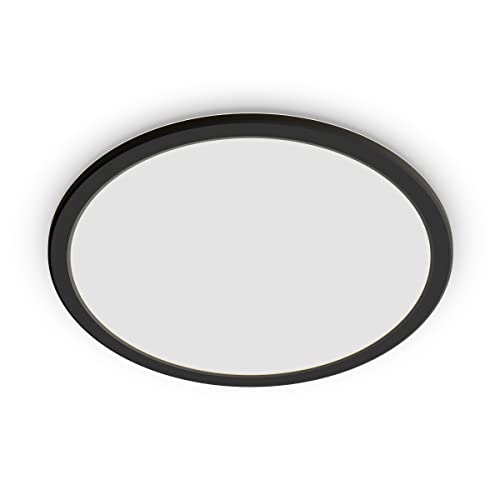 Philips Lighting Lampada Da Soffitto Led Superslim, Equivalente A 15W, 27K, Ip44, Non Dimmerabile, Nera