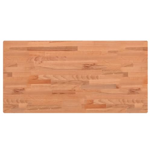 Vidaxl Piano Tavolo 80X40X1,5Cm Rettangolare Legno Massello Faggio