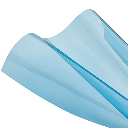 Blueshyhall Pellicola Oscurante Per Auto, 70% Vlt, Blu, Per Finestrini Dell'Auto, Antiriflesso, Protezione Dal Calore, Protezione Solare Per Parabrezz