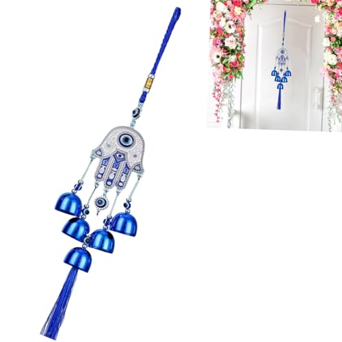 Bobozhong Bless Wind Chime Campana,Campane Del Vento Degli Occhi Azzurri,Eolici Chimes Amuleto Turco Devil'S Eye Per Decorazione Del Giardino Di Casa