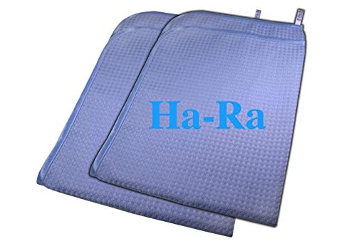 Ha-Ra Set Di 2 Panni Per Martello, 67 X 50 Cm, In Microfibra Assorbente, Asciuga Senza Aloni, Applicabile A Umido E A Secco, Adatto Per Finestre E Spe