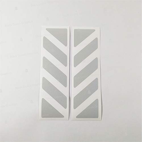 2Pcs Rifrangenti Adesivi Compatibili Con Valigie Laterali Givi Trekker Outback 37L 48L (Bianco)