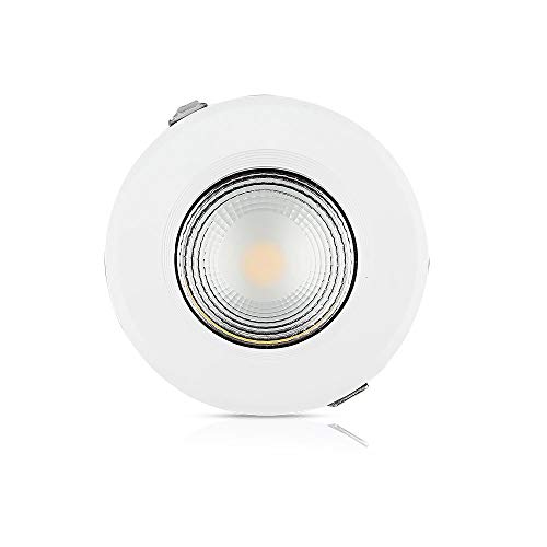 V-Tac Sku.1273 Downlight Led High Lumen 20 W Vt-26201, Plastica, E Altro Materiaux, 20 W, Bianco, Profondità: 90 Mm