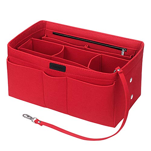Betoores Feltro Organizer Borsa Donna, Borsa Per Organizzatore Con Borsa Rimovibile Interno (Rosso,M)