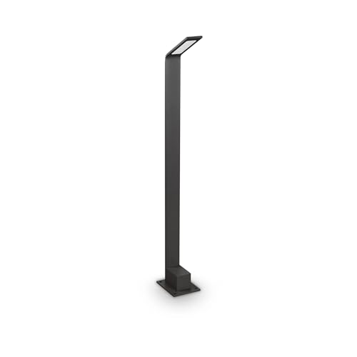Ideal Lux Agos Paletto Alto Led Da Esterno Integrato Grigio Antracite 730Lm 4000K Ip54
