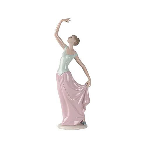Nao By Lladro - Statuetta Da Collezione In Porcellana, Motivo: La Danza È Finita, Altezza 35,6 Cm, Elegante Ballerina