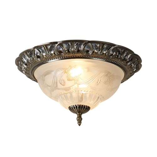 The Lighting House Plafoniera Da Soffitto 120 W, Antique Brass