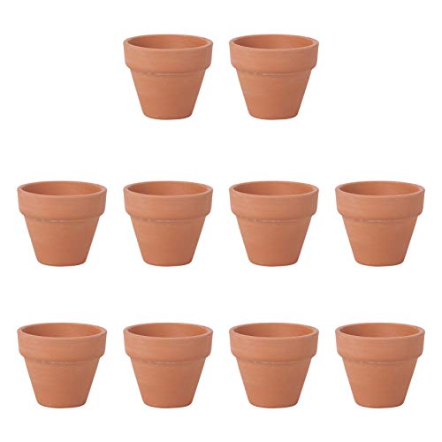 10 Mini Vasi Di Terracotta Terracotta Terracotta Ceramica Vaso Vaso Di Fiori Di Cactus Vasi Succulenti Per La Scuola - Ideale Per Piante, Artigianato,