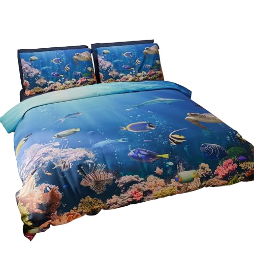 Petti Artigiani Italiani - Set Copripiumino Matrimoniale 250X200 Cm (2 Federe 50X80 Cm Incluse), Parure Copripiumino Morbida Microfibra Con Stampa Dig