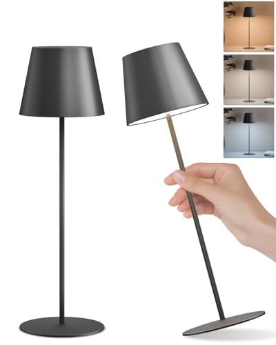 Fuyo Lampada Da Tavolo Senza Fili, 2 Pezzi Lampada Da Tavolo Ricaricabile Touch Dimmerabile 2700-6000K Con 3 Colori Modalità Dimmerabile Stepless Outd