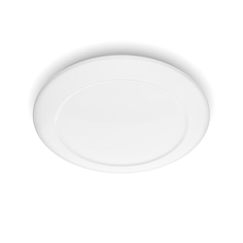 Philips Cinnabar Lampada Da Parete O Soffitto, Lampadina Led Inclusa, 1 X 6 W, Diametro 27 Cm, Bianco
