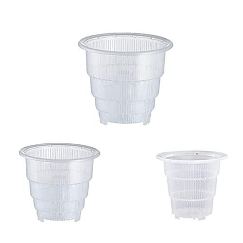 Vaso Da Fiori In Plastica, 3 Pezzi Vaso Per Piante Orchidee, Vasi Per Orchidee Con Fori, Vasi Per Orchidee Trasparenti Plastica, Per Coltivatori Di Or