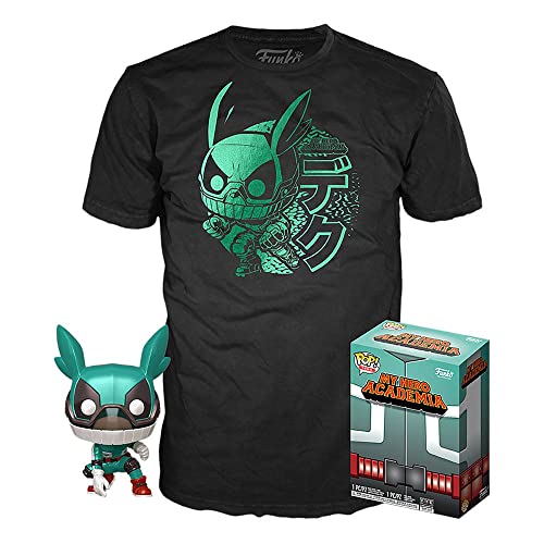 Funko Set Figura Pop & Tee My Hero Academia Deku With Helmet, 122210