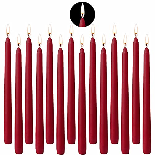 Beyaobn 10 Pollici Candele Coniche Set,Candele Coniche Alte Candele Per Cena Senza Profumo Dripless Cera Di Paraffina Con Stoppini In Cotone,Candele P