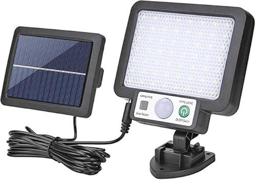 Squado Luci Da Giardino Solari Da Esterno Jfj, 117 Led, 3 Modalità, Sensore Di Movimento, Telecomando, Impermeabili, Colore: Type A With Remote56Led