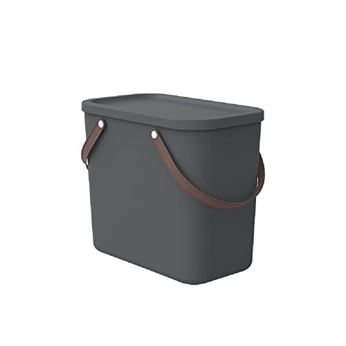 Rotho Albula - Scatola Portaoggetti 25 L Con Coperchio, In Plastica (Pp Riciclato), 25 L (40,0 X 23,5 X 34,0 Cm), Non Applicabile