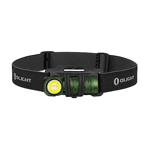 Olight Perun 2 Mini Lampada Frontale Led 1100 Lumen Torcia Elettrica Ricaricabile 5 Livelli Di Luminosità, Regolabile A 180° Per Corsa, Jogging, Campe