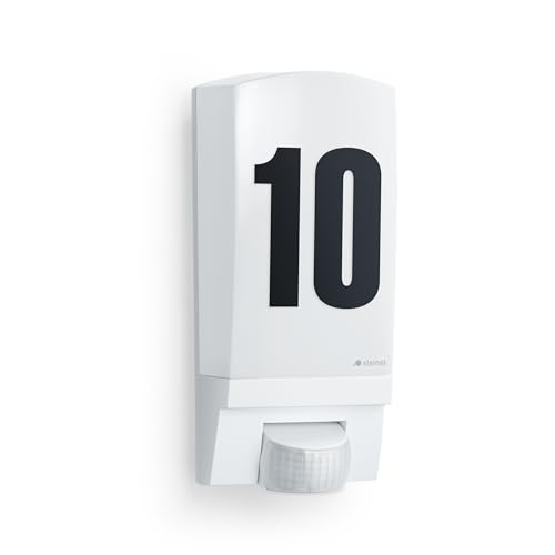Steinel Lampada Da Esterno L 1 S Bianco, Lampada Da Parete Con Rilevatore Di Movimento, Ingresso Casa, E27, Sensore A 180°
