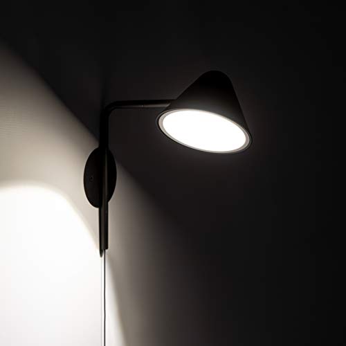 Antares - Lampada Da Parete A Led In Metallo Nero