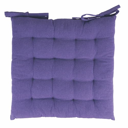 Galileo Spa Set 5 Cuscino Sedia Con Lacci 40X40 Cm, Viola, Sibilla