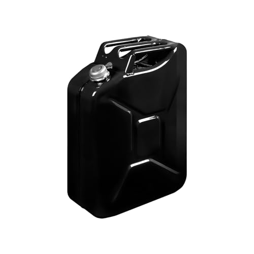 Tanica Carburante Idonea Per Benzina, Gasolio, Kerosene - Con Tappo Magnetico, Verniciatura Epossidica Resistente, In Metallo, 20L