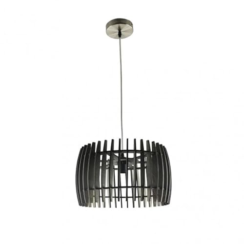 Zarivy Ciondolo Poplar 1Xe27 In Elegante Legno Caffè. Con Dimensioni Di 35 X 35 Cm, Questo Design Moderno E Funzionale Porta Calore E Stile A Qualsias