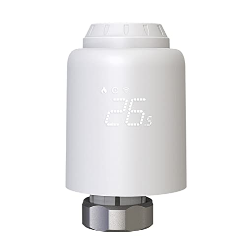 Tellur Smart Valvola Termostatica Wifi Con Alexa, Gestione Smart Del Riscaldamento Via App, Comando A Distanza, Compatibile Alexa, Google & Siri
