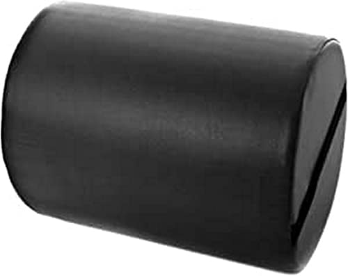 Quirumed Cuscino A Rullo, 30 X 20 Cm, Colore Nero, Similpelle, Imbottitura In Schiuma, Per Yoga, Fitness, Massaggio