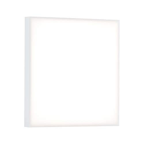 Paulmann 79820 Pannello Led Velora Angolare Incl. 1 Lampada Da Soffitto Dimmerabile Da 12 Watt Bianco Opaco Pannello Luminoso Metallo Luce Da Soffitto