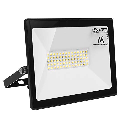 Maclean Mce550 Nw Energy Lampada Faretto Proiettore A Led Da Esterno Risparmio Energetico (Bianco Neutro 4000K, 50W)