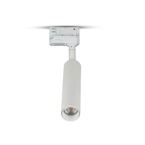 V-Tac Pro Vt-407 Lampada Track Light Led Da Binario Cob 7W Chip Samsung Luce Bianco Caldo 3000K Corpo Bianco Ip20 - Sku 350