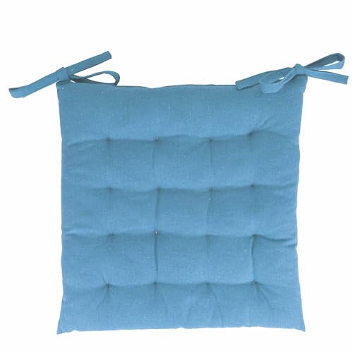 Galileo Spa Set 5 Cuscino Sedia Con Lacci 40X40 Cm, Azzurro Polvere, Sibilla