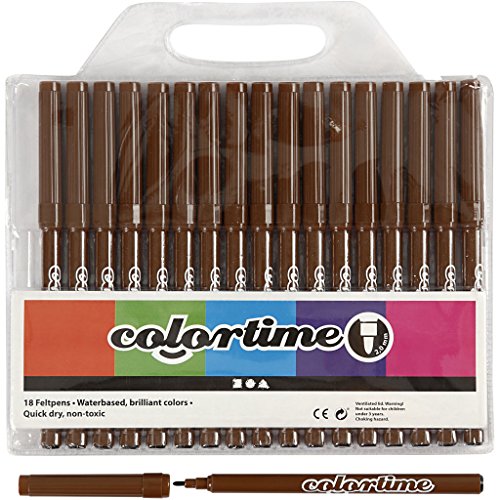 Colortime Penna Da Disegno, Marrone, Taglia Unica