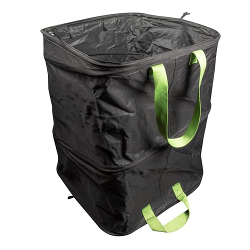 Windhager Sacco Per Rifiuti Da Giardino Pop-Up Square, Capacità 180 Litri, Quadrato, Sacco Per Rifiuti Verdi, Sacco Da Giardino, Sacco Per Foglie, Res