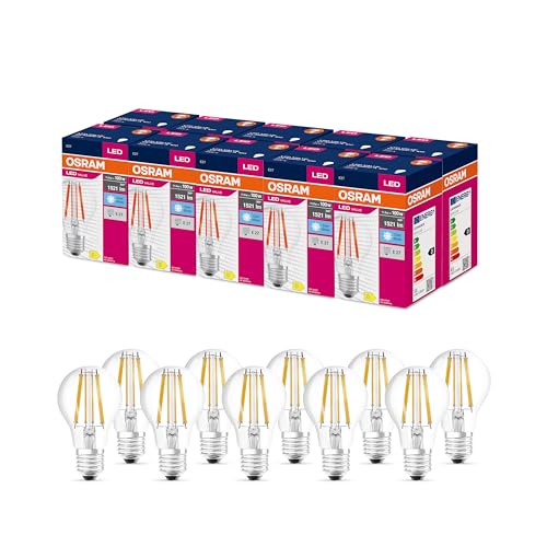 Osram Valore A Stella A Led Classic Led A100 Per Socket E27, Forma Di Pera, Fil, 1521 Lumen, Bianco Freddo, 4000K, Sostituzione Per Lampadine Da 100 W